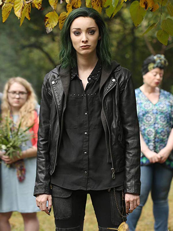 Emma Dumont The Gifted Black Leather Jacket