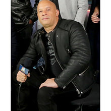 F8 The Fate of the Furious Vin Diesel Black Leather Jacket