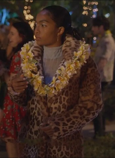 Grown-ish Season 4 Zoey Johnson leopard Coat