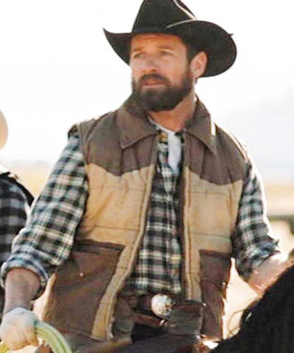 Ian Bohen Yellowstone Ryan Leather Vest