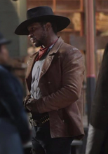 The Harder They Fall Idris Elba Brown Leather Jacket