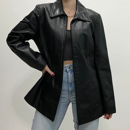 Jacqueline ferrar leather jacket hotsell