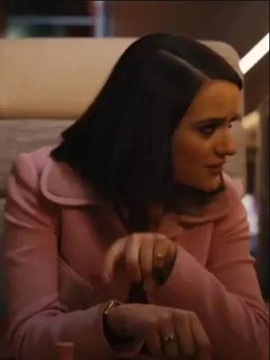 Joey King Bullet Train Pink Coat