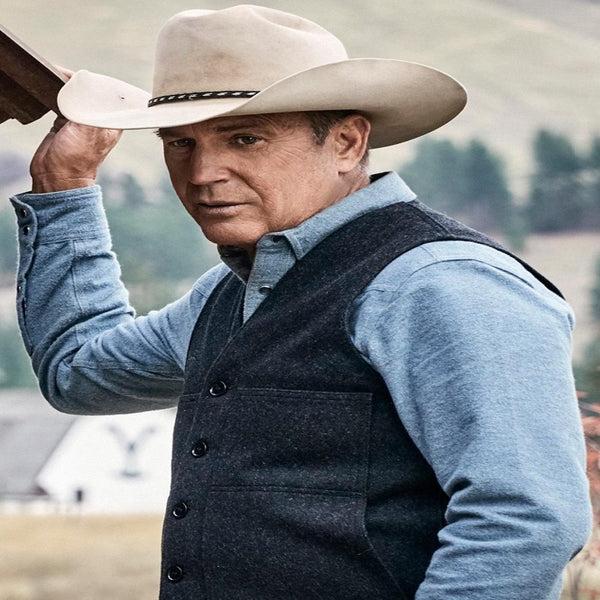 Kevin Costner Yellowstone John Dutton Grey Vest