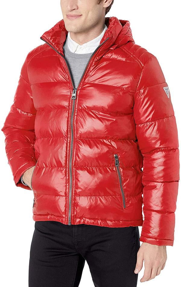 Mens Red Puffer Jacket