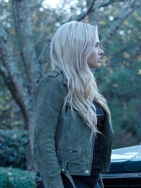 Natalie Alyn Lind The Gifted Leather Biker Jacket Lauren Strucker