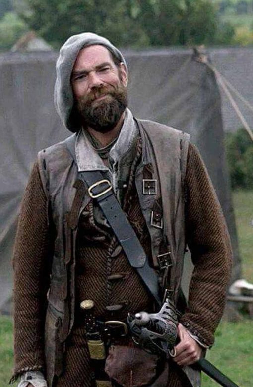 Outlander S04 Murtagh Fraser Brown Leather Vest - Duncan Lacroix