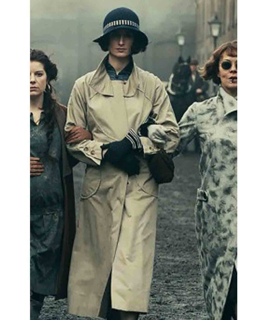 Peaky Blinders Lizzie Stark Trench Coat | 20% Off - Vintage Jackets