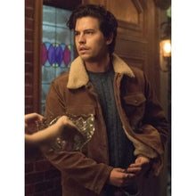 Riverdale S05 Cole Sprouse Shearling Brown Suede Leather Jacket