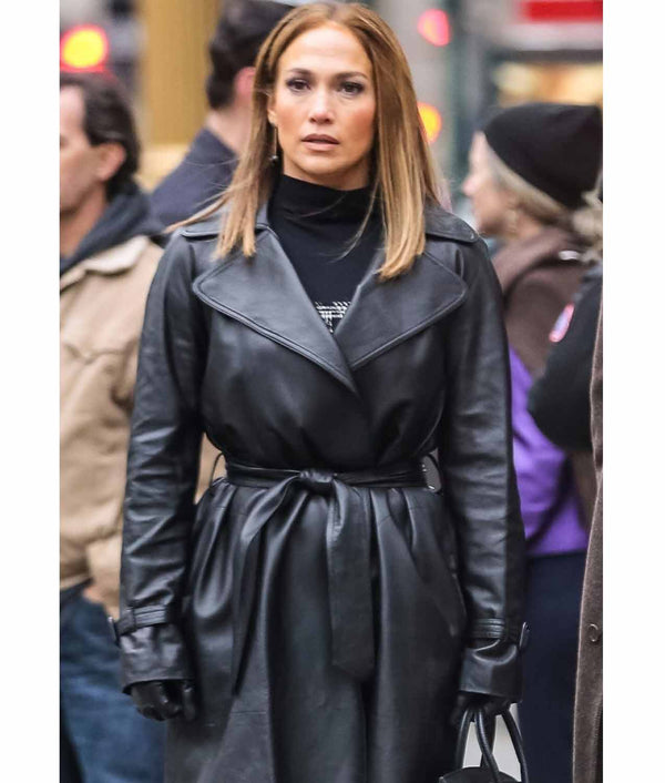 jennifer lopez tobacco leather jacket Second Act Jennifer Lopez Leather Coat