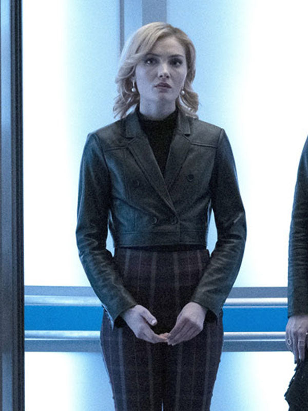 The Gifted Esme Frost Cropped Leather Jacket