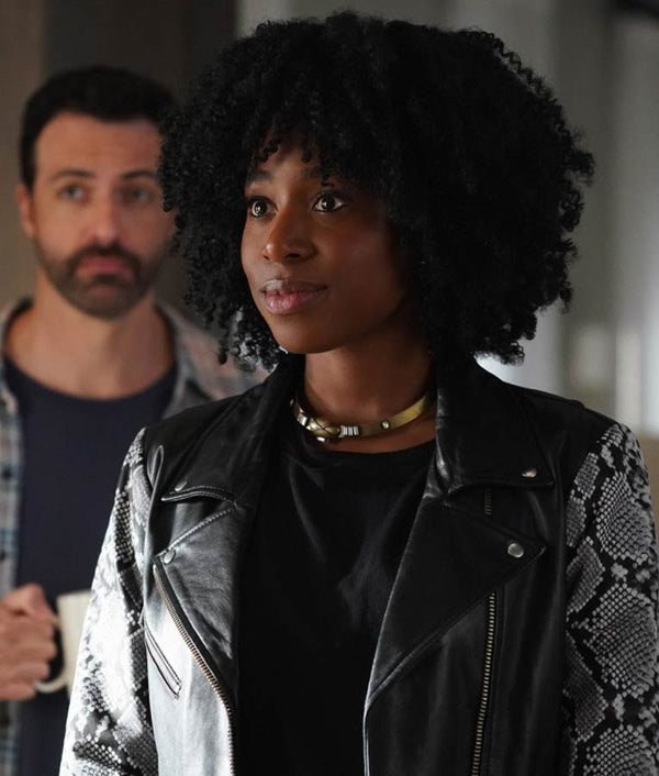 Why Women Kill Taylor Harding Snake Pattern Jacket