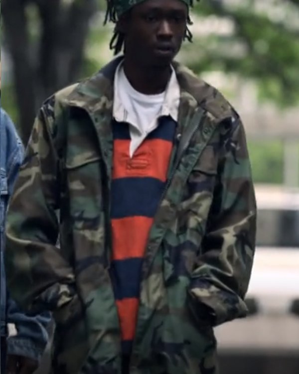 Wu-Tang: An American Saga Ashton Sanders Zip Camo Jacket | 30% Off